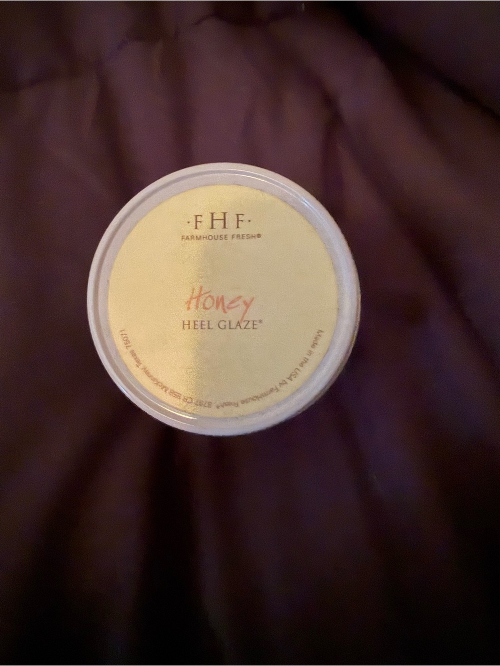 FarmHouse Fresh Honey Heel Glaze - Yellow Lid